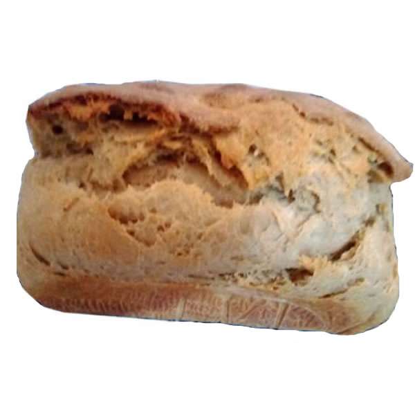 Pão de trigo formato forma, com peso 700 gr. Pão com fermento natural / massa mãe, sem adição de levedura. Fermentação lenta, mais de 12 horas, o que 