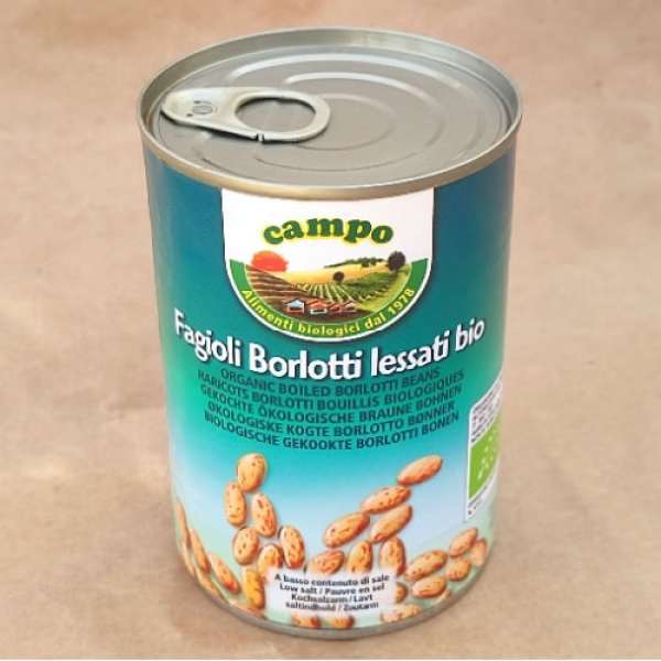 Feijão Borlotti Bio, lata 400 gr